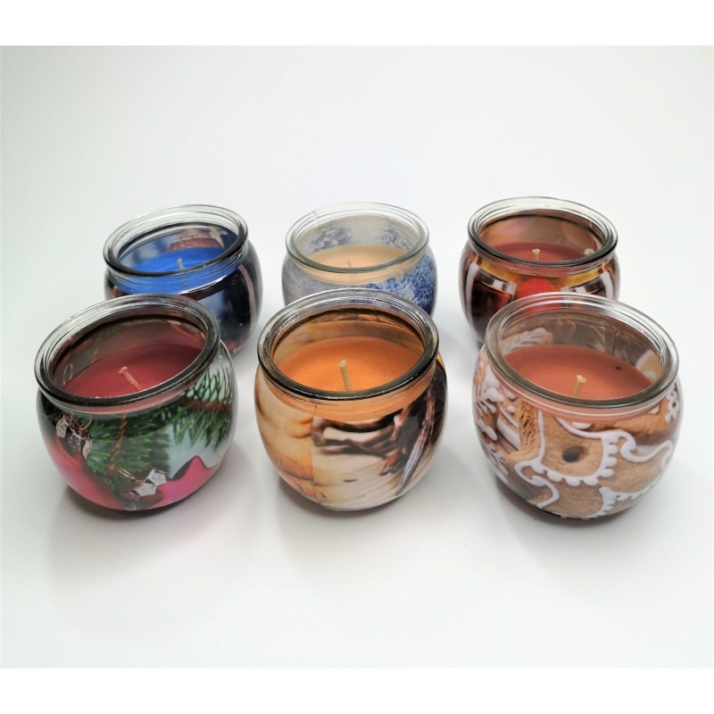 Świeczki zapachowe w szkle zapachy świąteczne